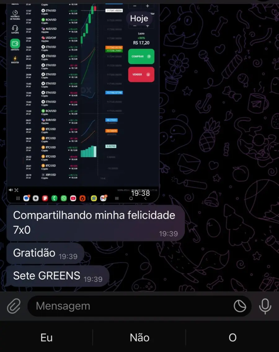 Print de conversa — Carlos M.